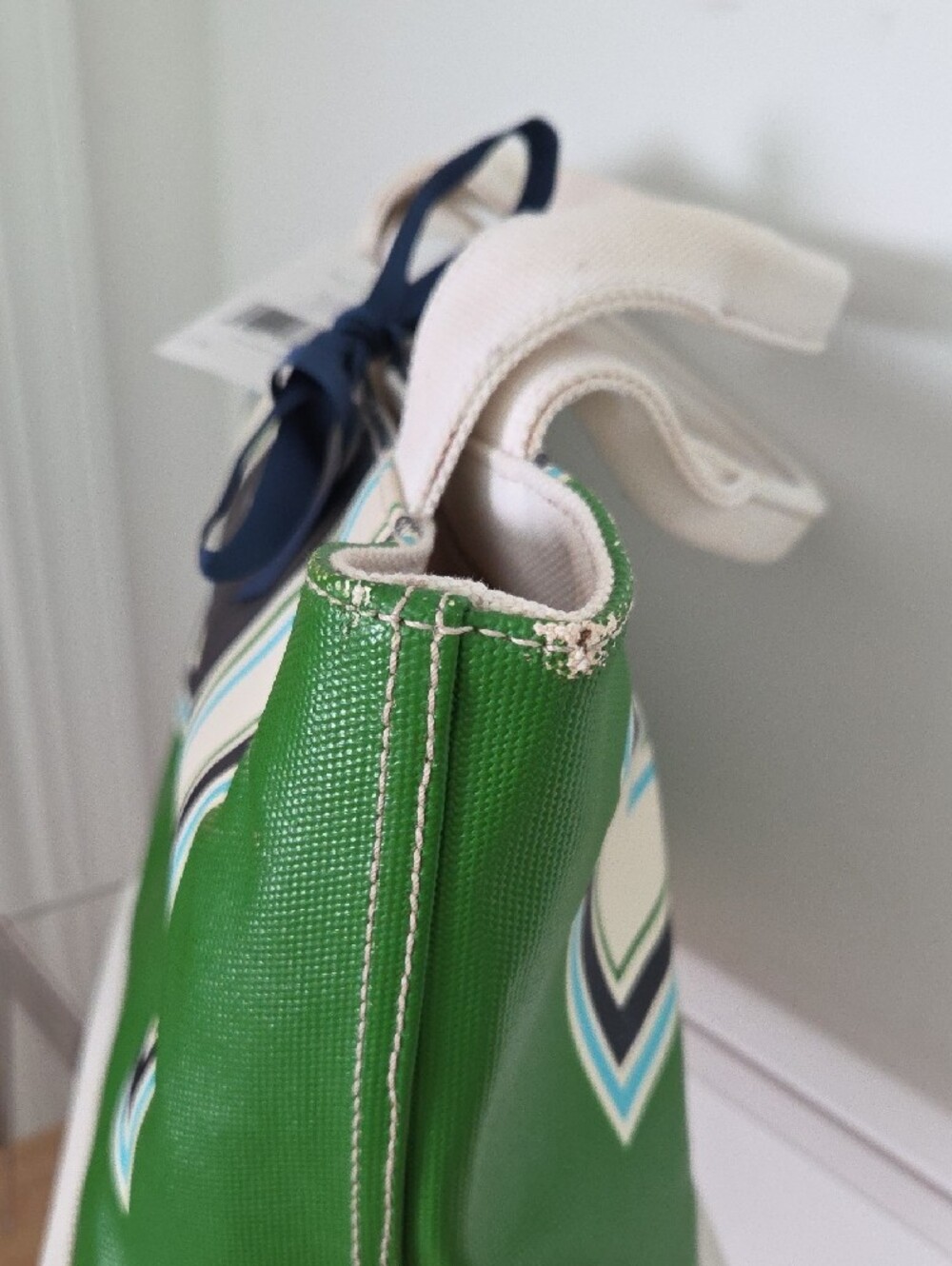 kate spade NWT Tracy Bucket Copenhagen Greenmulti Canvas Tote - Picture 6 of 14